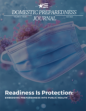 Surgical mask floating among floating germs